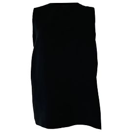 Blusa sin mangas boxy Acne Studios en poliéster negro
