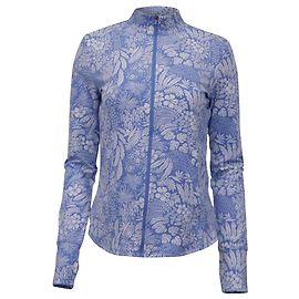 Autre Marque Tommy Bahama Full-Zip Rash Guard aus blauem Polyester