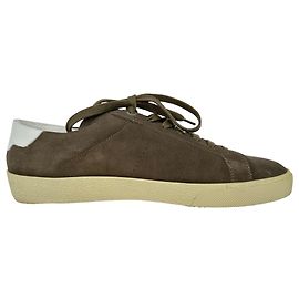 Autre Marque Baskets Saint Laurent Court Classic SL/06 en daim marron