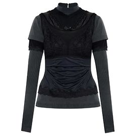 Balenciaga Top con collo alto