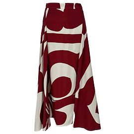 Falda maxi de seda con drapeado lateral Victoria Beckham en seda multicolor
