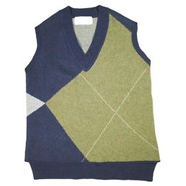 Autre Marque INSCRIRE Chaleco Argyle Chaleco de lana