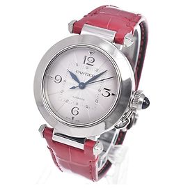 Cartier Pasha de Cartier Automatic Stainless Steel and Alligator 35