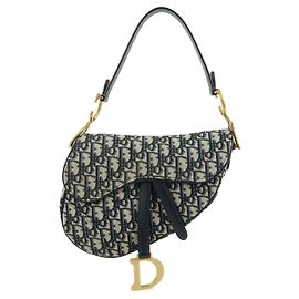 Christian Dior Saddle Oblique Canvas Small