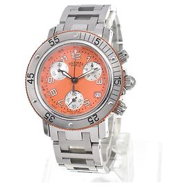 Hermès Hermes Clipper Diver Chronograph Quartz Stainless Steel and Rubber 33