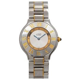 Cartier Must 21 Vingt-et-un Two-Tone Uhr für Jungen W10072R6