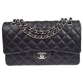 Chanel Classic Timeless Double Flap Quilted Lambskin Medium