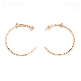 Orecchini Cartier Juste un Clou 750 Oro rosa con diamanti 0,17ct