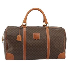 Céline Celine Vintage Duffle Macadam Coated Canvas Large