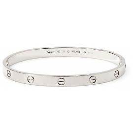 Bracciale Cartier Love Oro Bianco 750/18kt 42,8g Mis. 21 Designer Lusso