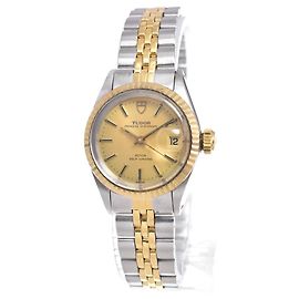 Tudor Princess Oyster Date Automatic Stainless Steel and 18K Yellow Gold 25