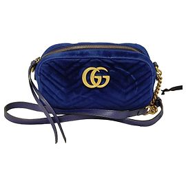 Gucci GG Marmont Matelassé Velvet Medium