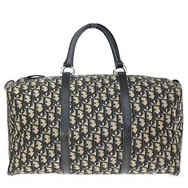 Christian Dior Vintage Trotter Boston Diorissimo Canvas Large