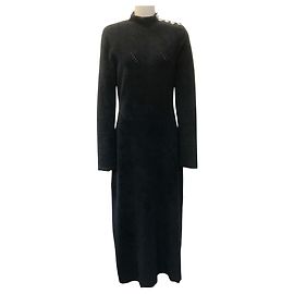 Vestido midi Jude de punto de chenilla negro Proenza Schouler