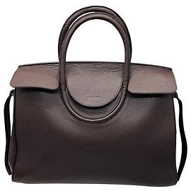Saco Carryall Maude em couro Caviar Espresso Staud