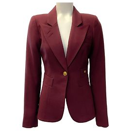 Autre Marque Chaqueta Classic Duchess Smythe de lana ciruela