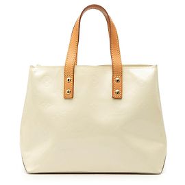 Borsa a mano Louis Vuitton Monogram Vernis Reade PM Bianca