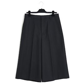 Céline Celine Culottes Plissettate in Lana Nera Hedi Slimane