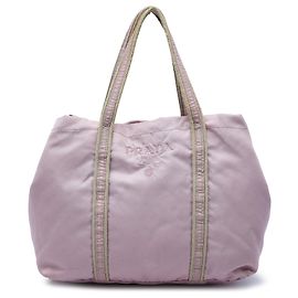 Borsa Tote Prada Tessuto viola