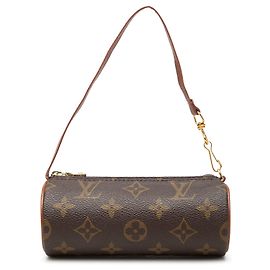 Louis Vuitton Monogram Papillon Pochette Handtasche Braun