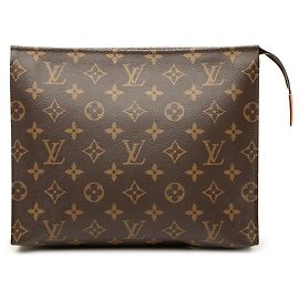 Bolsa de Higiene 26 Louis Vuitton Monogram castanha