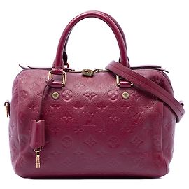 Borsa Louis Vuitton Monogram Empreinte Speedy Bandouliere 25 rossa