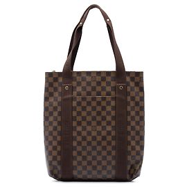 Bolso Tote Louis Vuitton Damier Ebene Cabas Beaubourg Marrón