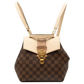 Mochila Louis Vuitton Damier Ebene Clapton Castanha