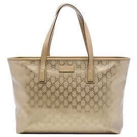 Gold Gucci Medium GG Bedruckte Tote