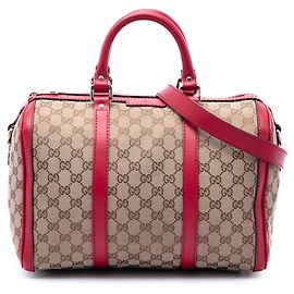 Gucci Joy Boston Bag Medium aus beige GG Canvas