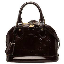 Borsa Satchel Alma BB Louis Vuitton Monogram Vernis Viola