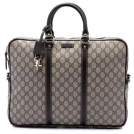 Borsa da lavoro Gucci GG Supreme Beige