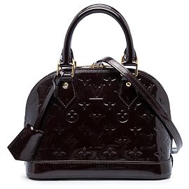Borsa Satchel Alma BB Louis Vuitton Monogram Vernis Viola