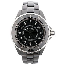 Reloj Quartz Chanel J12 H1625 JS.21364 CE×SS con Esfera Negra
