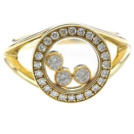 Anel Aliança Chopard Happy Diamonds em Ouro Amarelo 18K