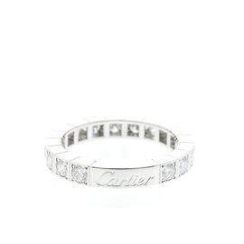 Anello Cartier Lanieres Diamanti in Oro Bianco 18K