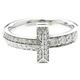 Autre Marque Anello Tiffany T One Diamanti in Oro Bianco