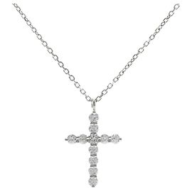 Autre Marque Collana Vendome Aoyama Cross Diamond Necklace