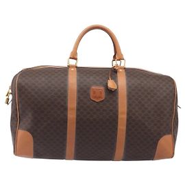 Céline Celine Vintage Duffle Macadam Coated Canvas Large