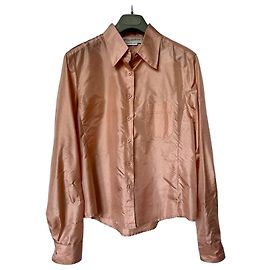 Camisa de seda rosa Emporio Armani