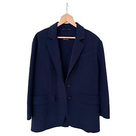 Max Mara Navy Wool Blazer