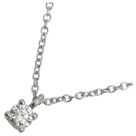 Autre Marque Tiffany & Co. Solitär-Diamant-Halskette