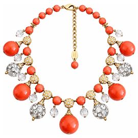 Autre Marque Collana Carlo Zini Corallo e Cristalli