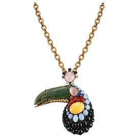 Autre Marque Iradj Moini Toucan Halskette mit Edelsteinen