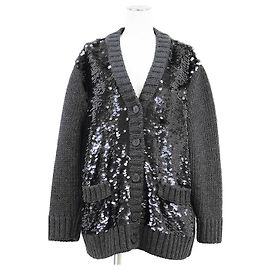 Cardigan en maille de laine et cachemire Prada