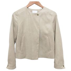 Autre Marque MACKINTOSH PHILOSOPHY Faux Suede Collarless Jacket