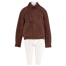 Autre Marque LEATHER Chaqueta de cuero marrón
