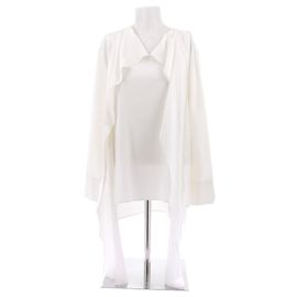 Blusa in cotone ecru Massimo Dutti S
