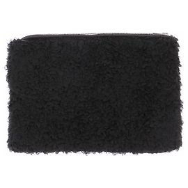 Loulou de Saison Pouch testurizzata nera