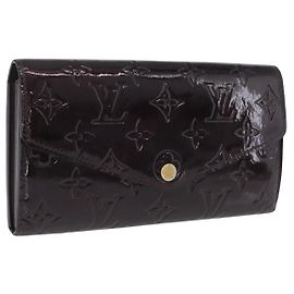 LOUIS VUITTON Vernis Portefeuille Sarah Wallet Amarante M93524 LV
